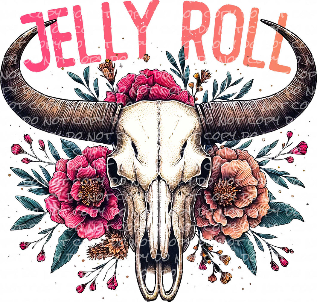 JELLY_ROLL Bullhead | DTF Ready to Press or Sublimation Transfer