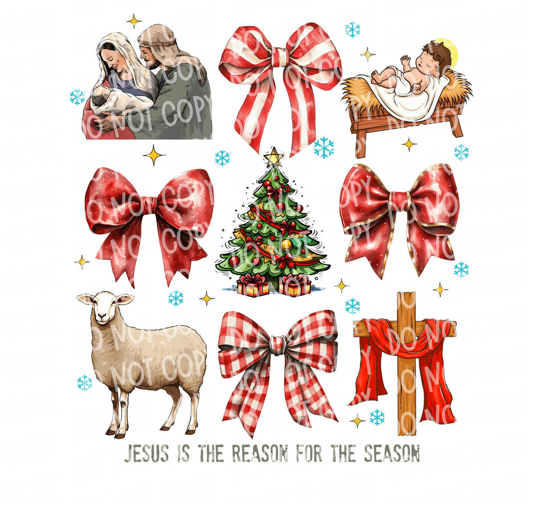 Jesus is the Reason | DTF Ready to Press or Sublimation Transfer