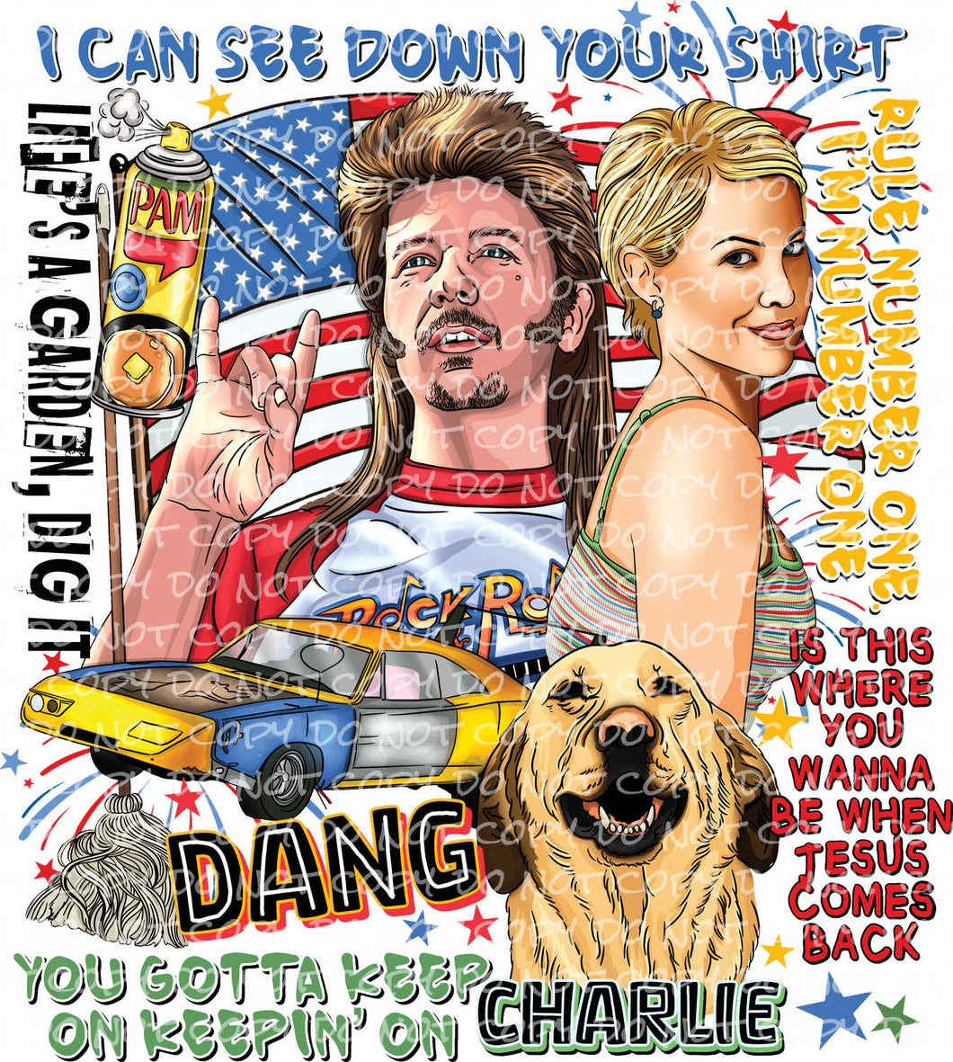 J_D 4th of July with optional sleeve | DTF Ready to Press or Sublimation Transfer