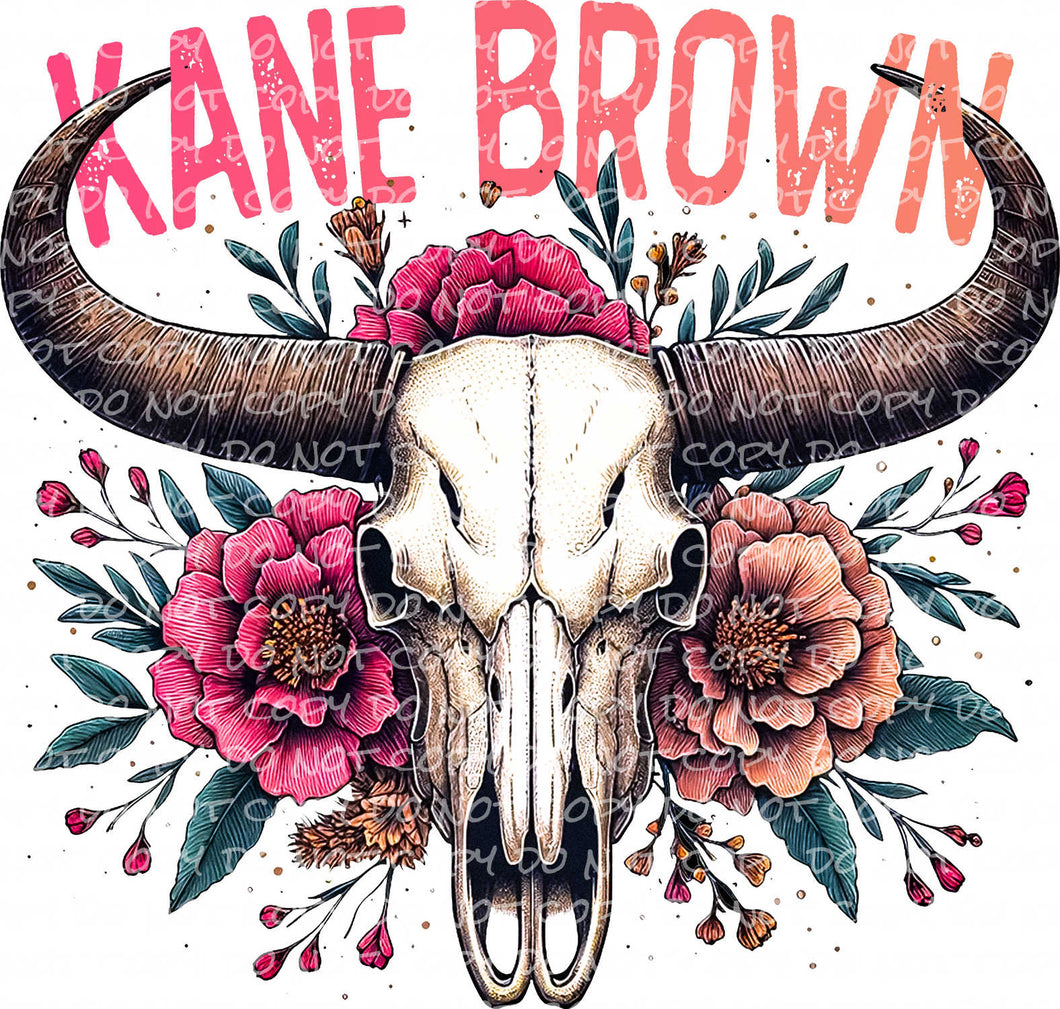 KANE_BROWN Bullhead | DTF Ready to Press or Sublimation Transfer