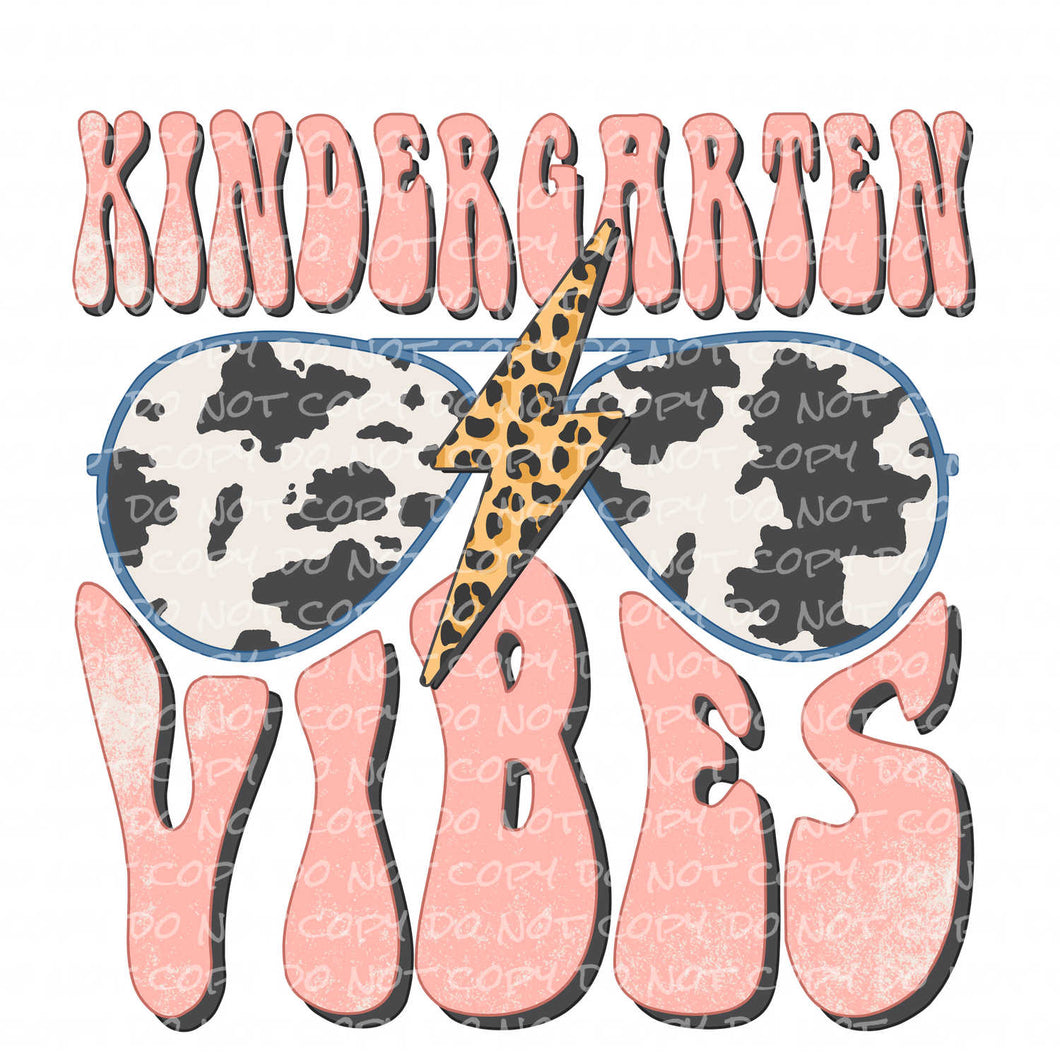 Kindergarten Vibes | DTF Ready to Press or Sublimation Transfer