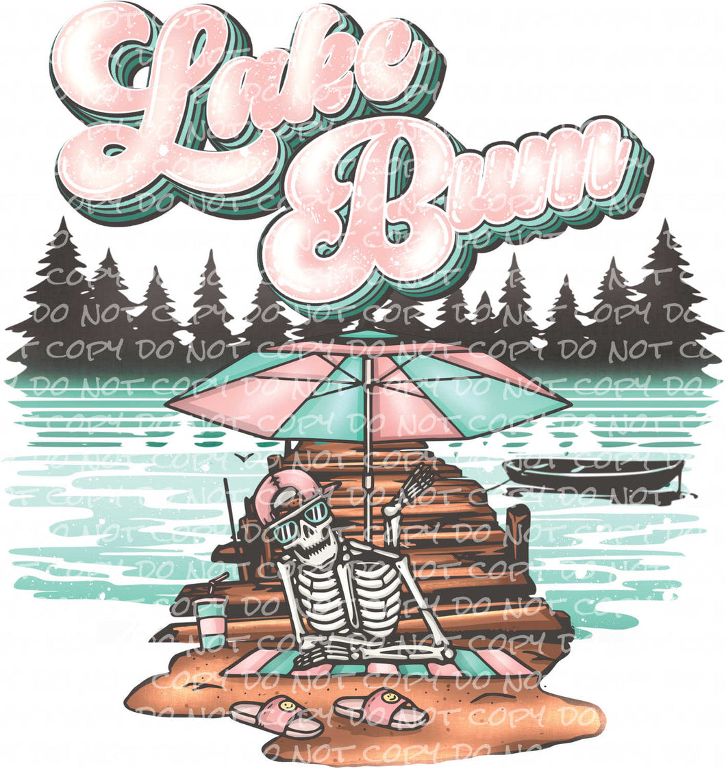 Lake Bum Skellie - DTF Ready to Press or Sublimation Transfer