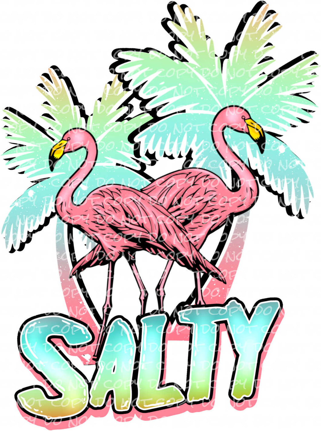 Let's Get Salty with optional pocket | DTF Ready to Press or Sublimation Transfer