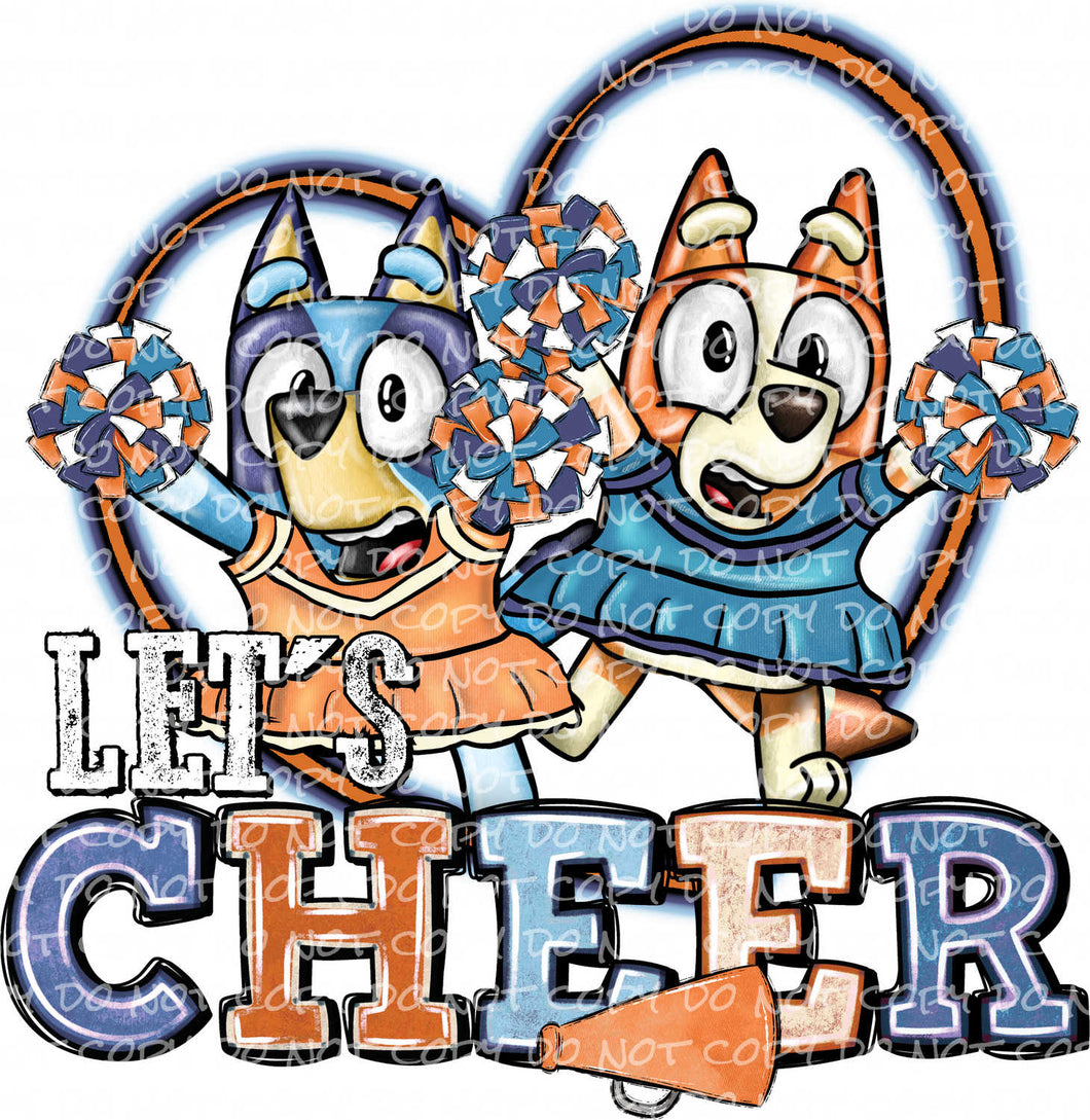 Let's Cheer - Dogs | DTF Ready to Press or Sublimation Transfer