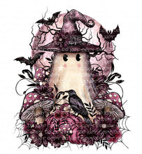 Load image into Gallery viewer, Little Witch with optional sleeve design | DTF Ready to Press or Sublimation Transfer
