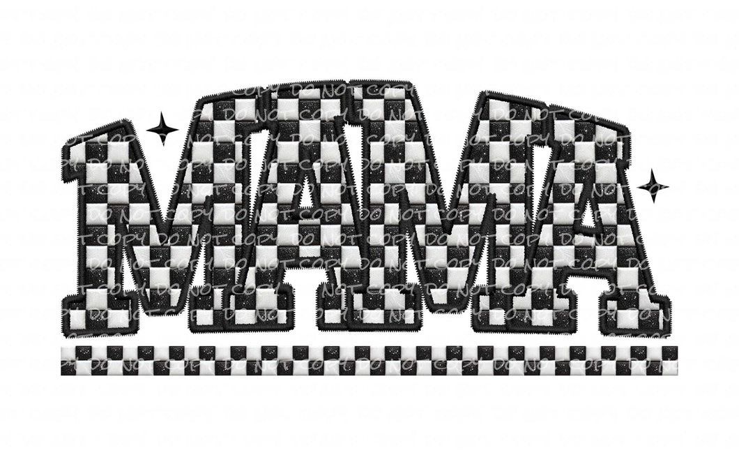 Mama/Mini Checkered | DTF Ready to Press or Sublimation Transfer