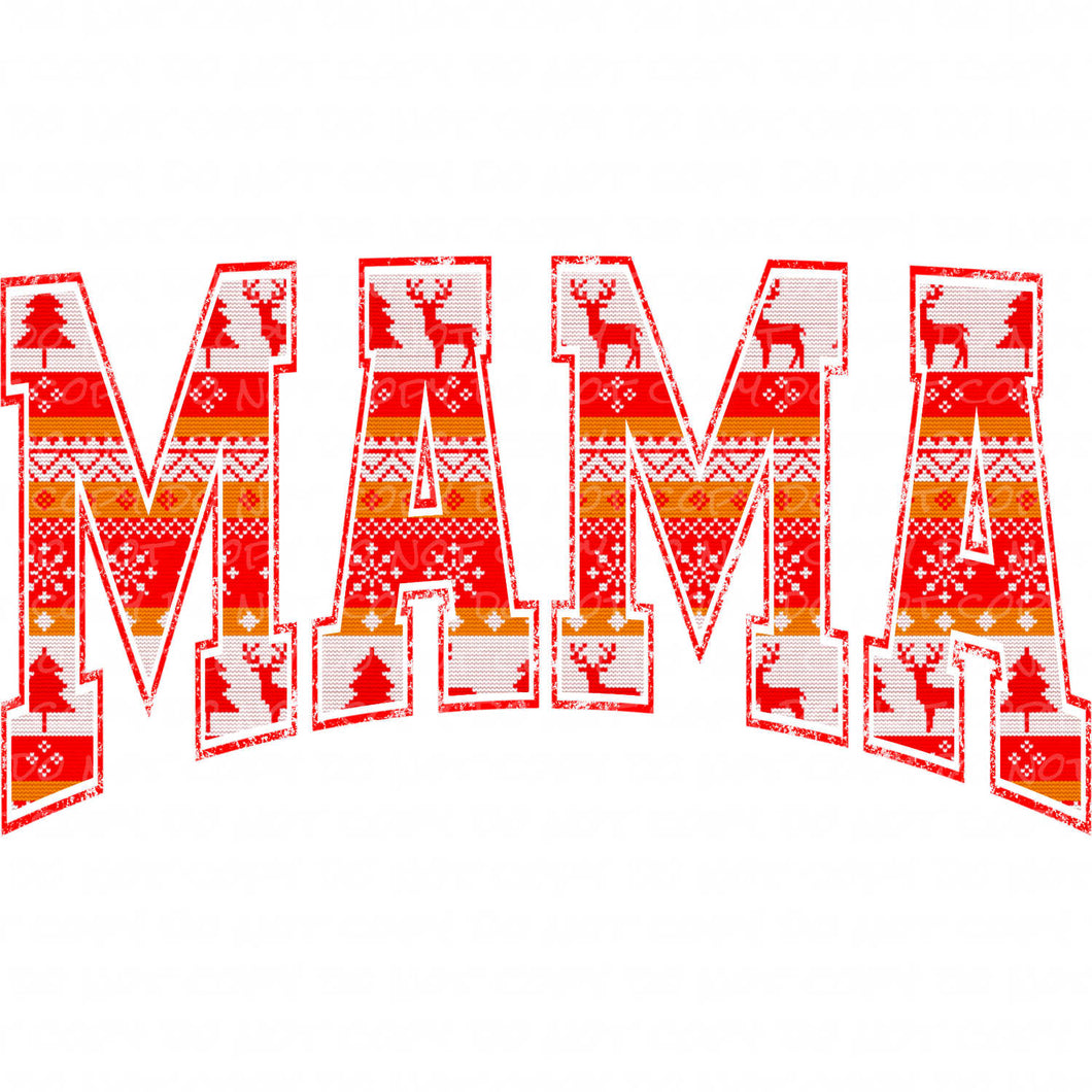 Christmas Sweater Mama | DTF Ready to Press or Sublimation Transfer