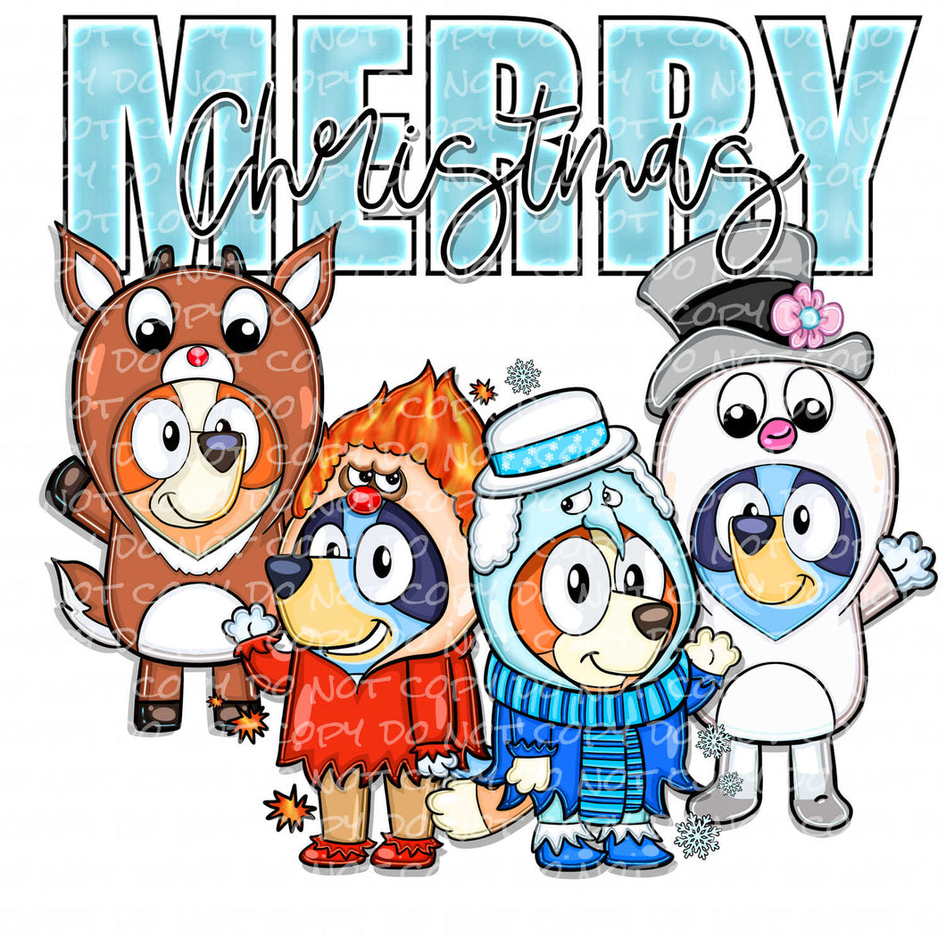 Merry Christmas | DTF Ready to Press or Sublimation Transfer