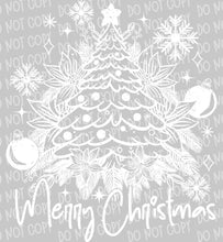 Load image into Gallery viewer, Merry Christmas with optional sleeve design | DTF Ready to Press or Sublimation Transfer
