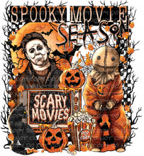 Load image into Gallery viewer, Spooky Movie Season (4 Design Options) | DTF Ready to Press or Sublimation Transfer
