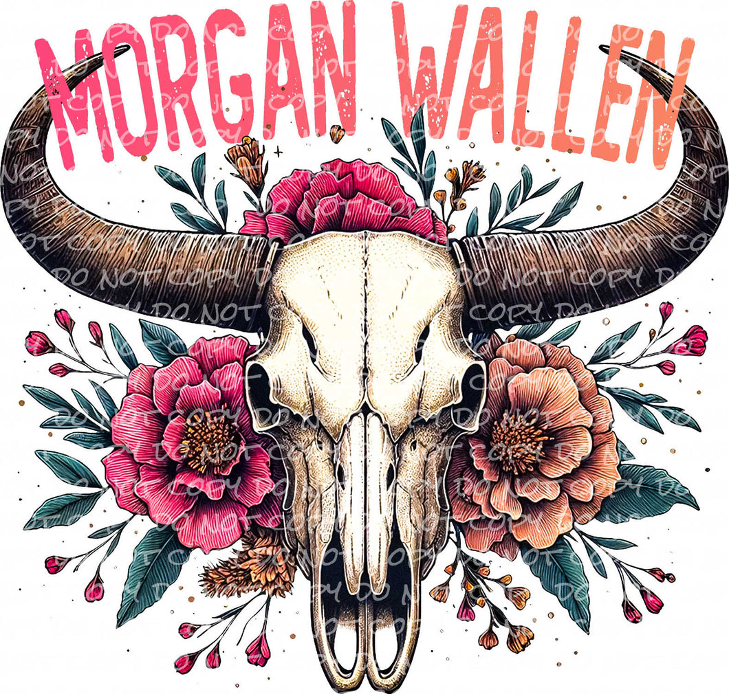 MORGAN_WALLEN Bullhead | DTF Ready to Press or Sublimation Transfer