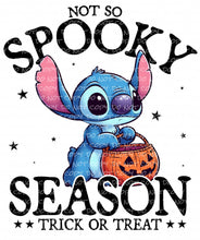 Load image into Gallery viewer, Not so Spooky Season Blue Animal | DTF Ready to Press or Sublimation Transfer
