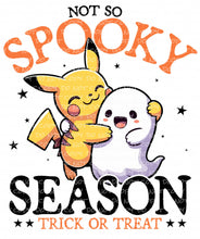 Load image into Gallery viewer, Not so Spooky Season Yellow Animal with Ghost | DTF Ready to Press or Sublimation Transfer
