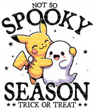 Load image into Gallery viewer, Not so Spooky Season Yellow Animal with Ghost | DTF Ready to Press or Sublimation Transfer
