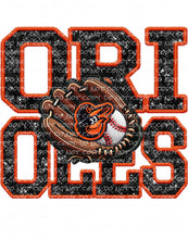 Load image into Gallery viewer, Baseball Faux Embroidery Patch - Baltimore| DTF Ready to Press or Sublimation Transfer
