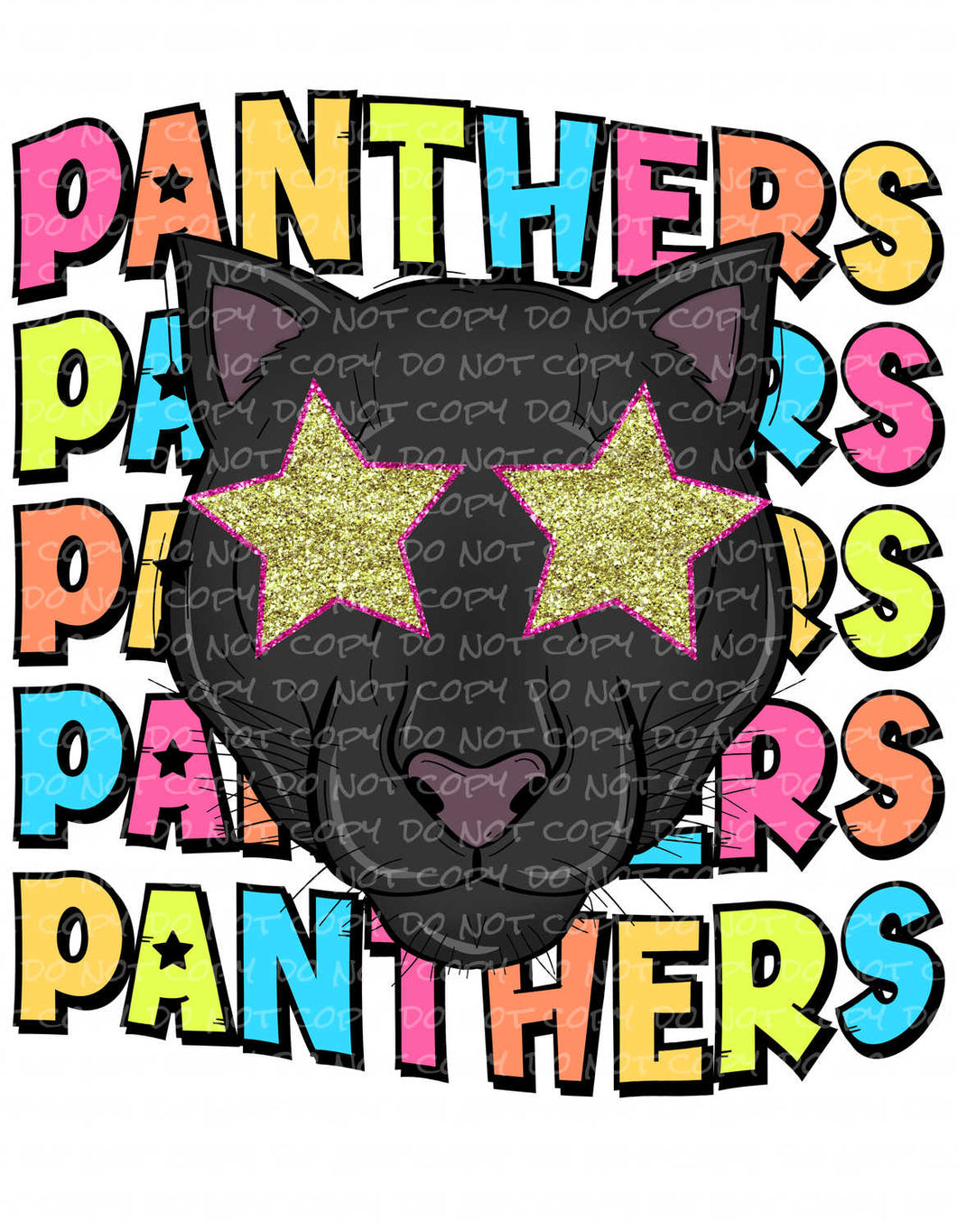 Panthers Colorful | DTF Ready to Press or Sublimation Transfer