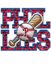 Load image into Gallery viewer, Baseball Faux Embroidery Patch - PA | DTF Ready to Press or Sublimation Transfer
