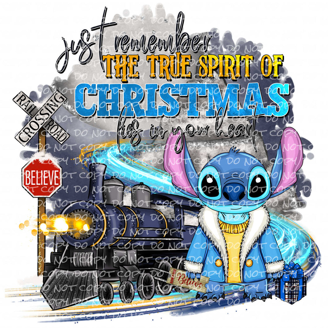 True Spirit of Christmas | DTF Ready to Press or Sublimation Transfer