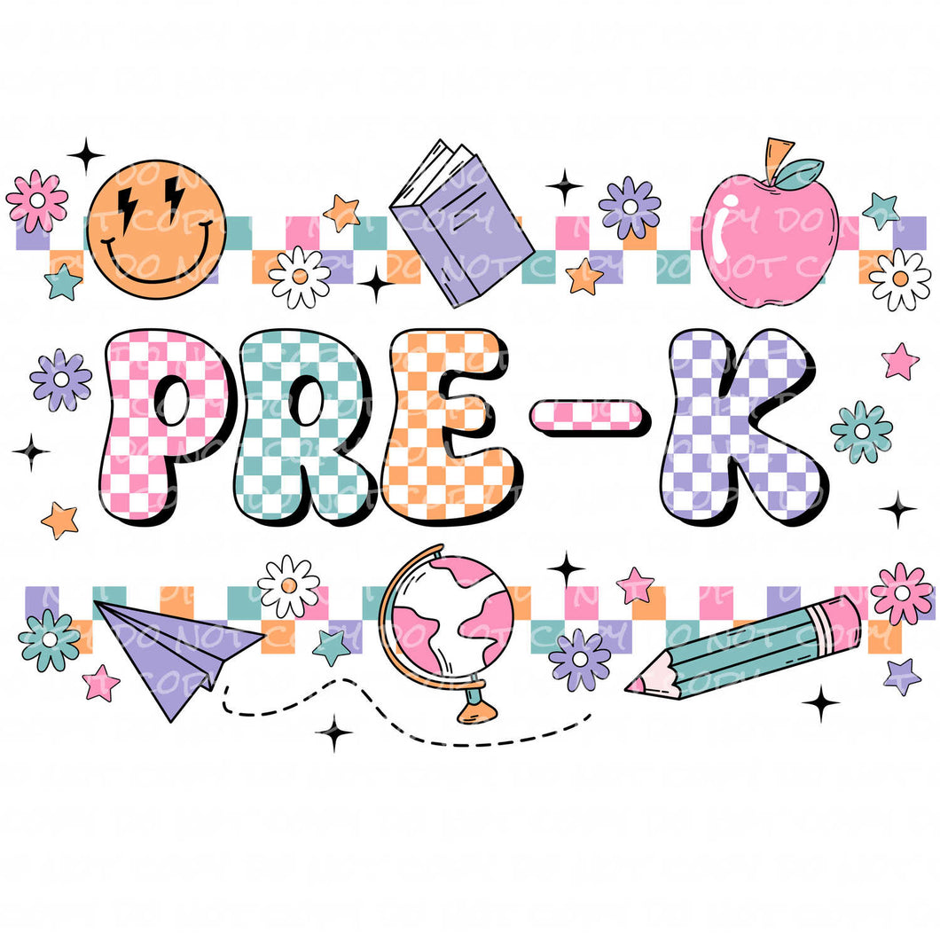 Pre-K | DTF Ready to Press or Sublimation Transfer