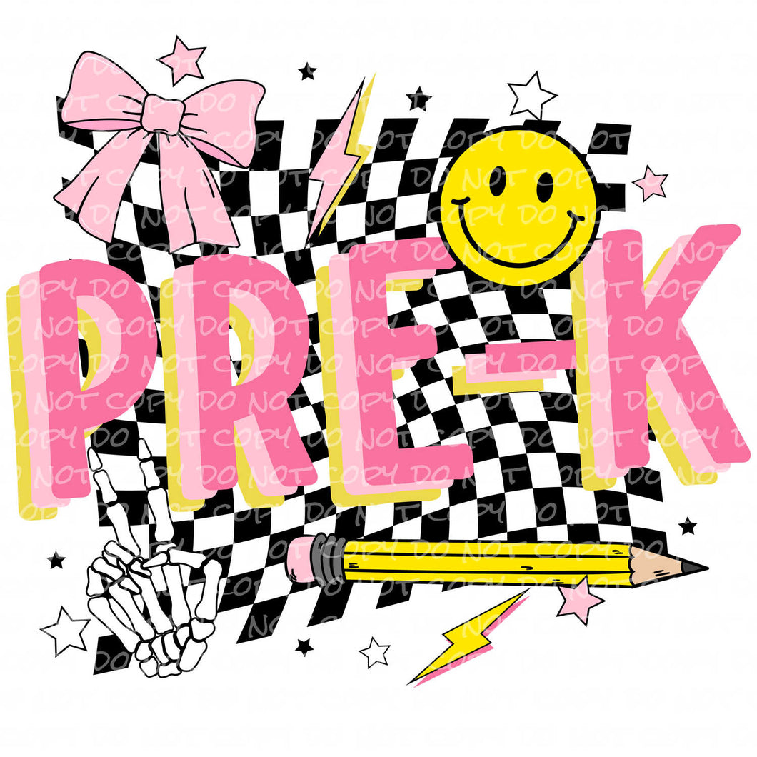 Pre-K Pink | DTF Ready to Press or Sublimation Transfer