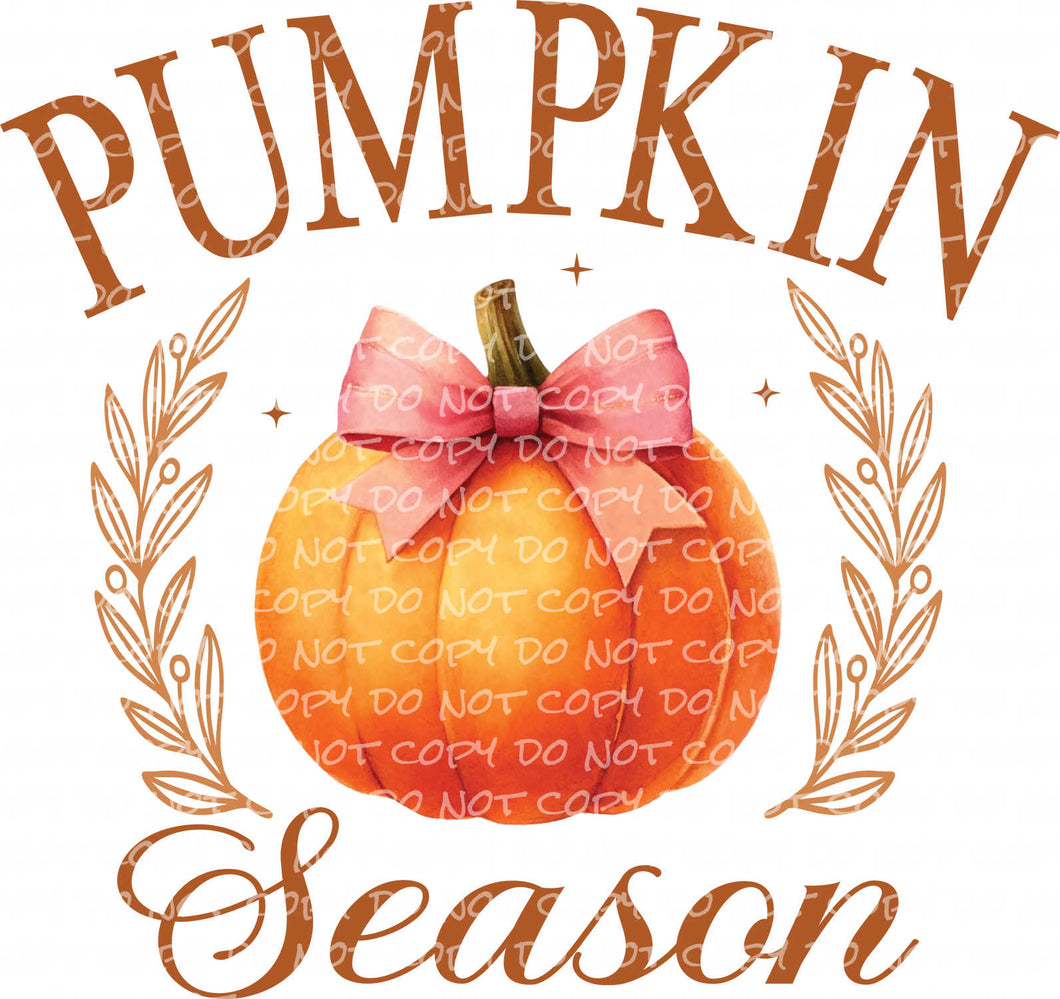 Pumpkin Season | DTF Ready to Press or Sublimation Transfer