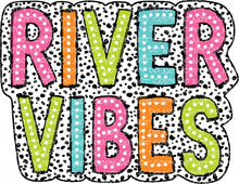 Load image into Gallery viewer, River Vibes Dalmatian Dots - DTF Ready to Press or Sublimation Transfer
