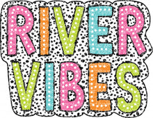 Load image into Gallery viewer, River Vibes Dalmatian Dots - DTF Ready to Press or Sublimation Transfer
