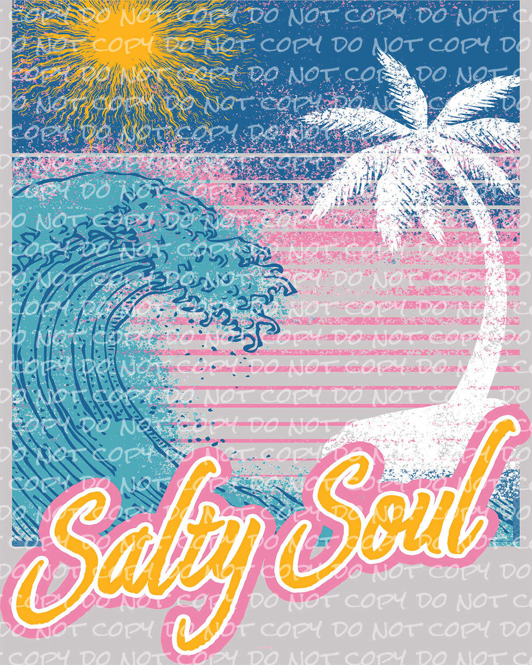 Salty Soul | DTF Ready to Press or Sublimation Transfer