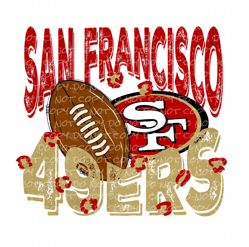 San Fran Football | DTF Ready to Press or Sublimation Transfer