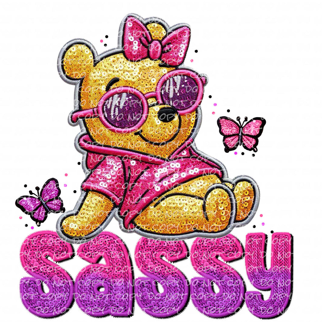 Sassy | DTF Ready to Press or Sublimation Transfer