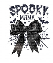 Load image into Gallery viewer, Spooky Mama/Mini Bats Spider Webs Coquette | DTF Ready to Press or Sublimation Transfer
