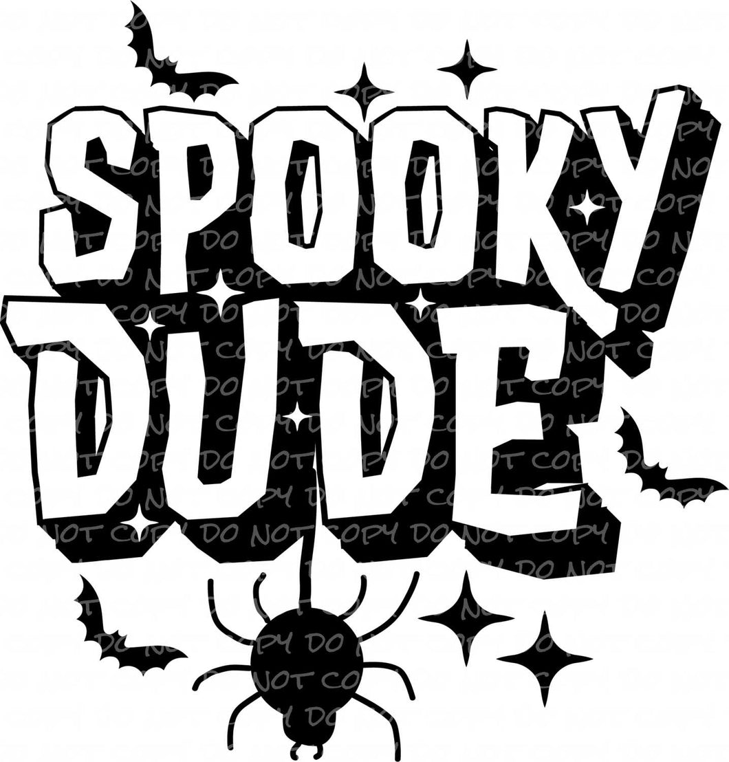 Spooky Dude | DTF Ready to Press or Sublimation Transfer