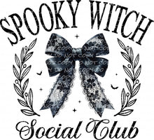 Load image into Gallery viewer, Spooky Witch Social Club | DTF Ready to Press or Sublimation Transfer
