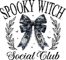 Load image into Gallery viewer, Spooky Witch Social Club | DTF Ready to Press or Sublimation Transfer
