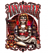 Load image into Gallery viewer, Spooky Doll with optional sleeve | DTF Ready to Press or Sublimation Transfer
