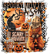 Load image into Gallery viewer, Spooky Movie Season (4 Design Options) | DTF Ready to Press or Sublimation Transfer
