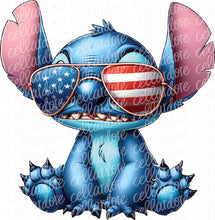 Load image into Gallery viewer, USA Blue Animal - DTF Ready to Press Transfer
