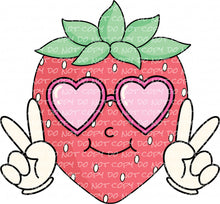 Load image into Gallery viewer, Stay Sweet Strawberry with optional pocket | DTF Ready to Press or Sublimation Transfer
