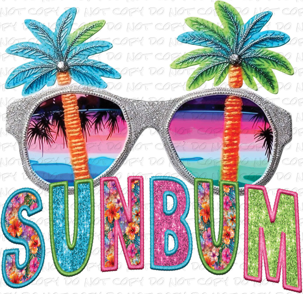 SunBum Faux Patch | DTF Ready to Press or Sublimation Transfer