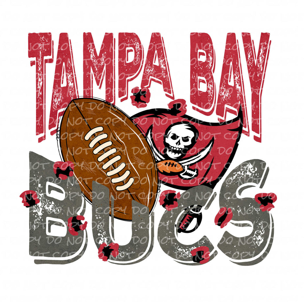 Tampa Bay Football | DTF Ready to Press or Sublimation Transfer