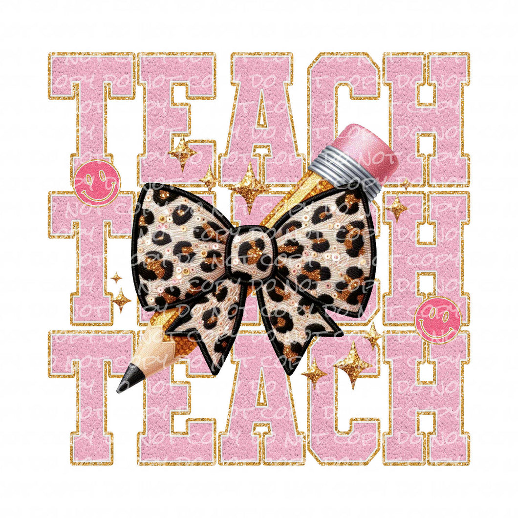 Teach Faux Patch | DTF Ready to Press or Sublimation Transfer