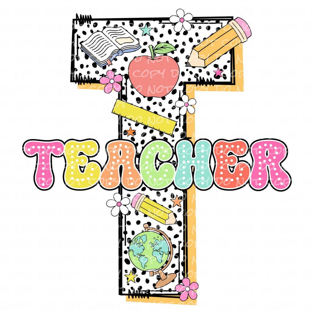 Teacher | DTF Ready to Press or Sublimation Transfer