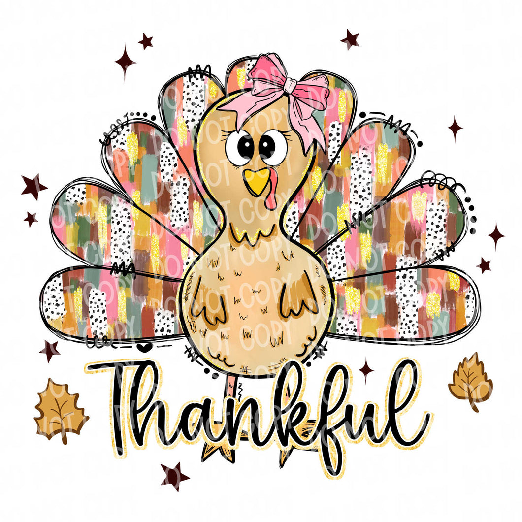 Thankful Turkey | DTF Ready to Press or Sublimation Transfer