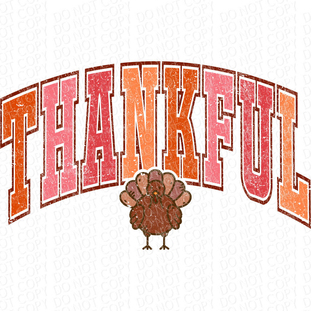 Thankful | DTF Ready to Press or Sublimation Transfer