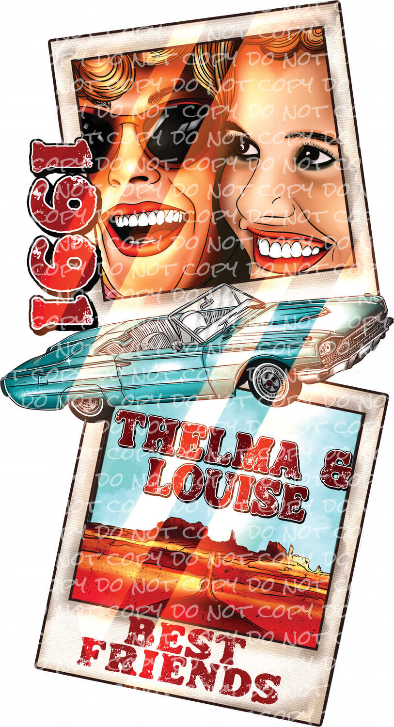 Thelm_a & Louis_e with optional sleeve design - DTF Ready to Press Transfer