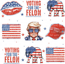 Load image into Gallery viewer, Presidential Candidate Collage with optional pocket | DTF Ready to Press or Sublimation Transfer
