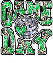 Load image into Gallery viewer, Game Day Volleyball (Blue/Red/Green) | DTF Ready to Press or Sublimation Transfer
