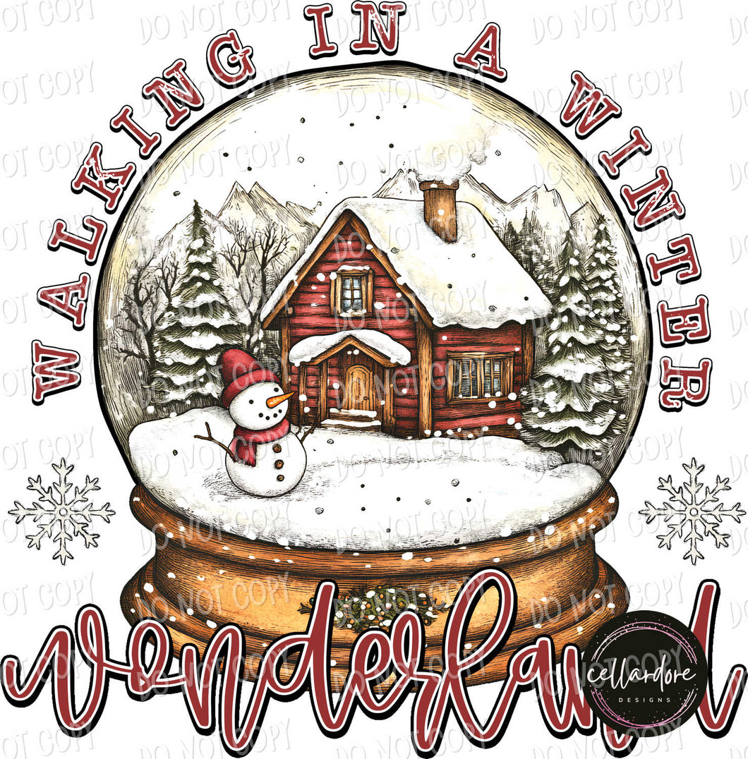 Walking in a Winter Wonderland | DTF Ready to Press or Sublimation Transfer