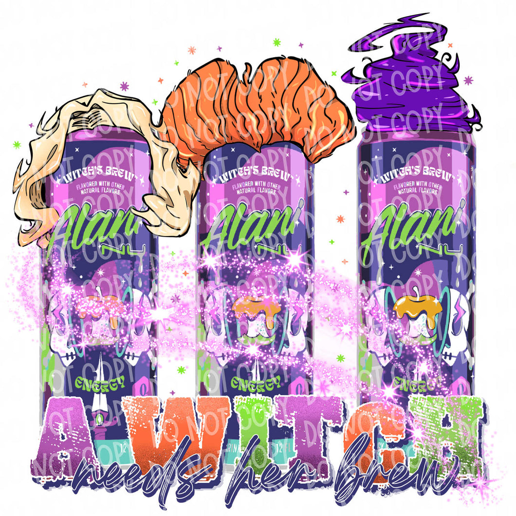 Witch Energy | DTF Ready to Press or Sublimation Transfer