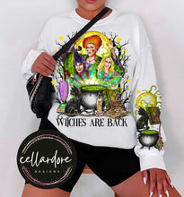 Load image into Gallery viewer, Witches Are Back Halloween Classic Sweatshirt/T-Shirt
